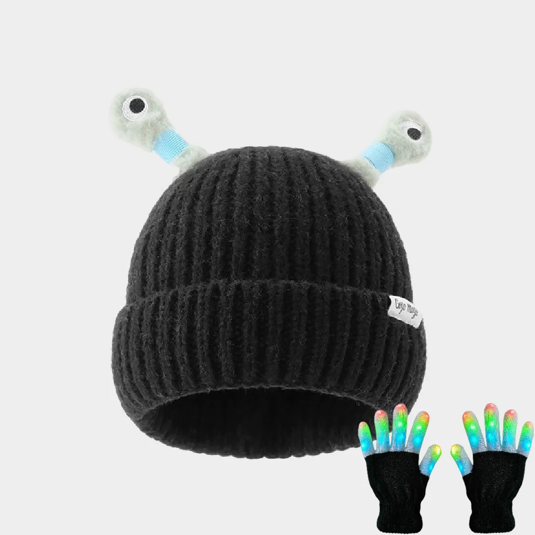 🔥HOT SALE - 49% OFF🔥Winter Parent-Child Cute Glowing Little Monster Knit Hat - Image 34