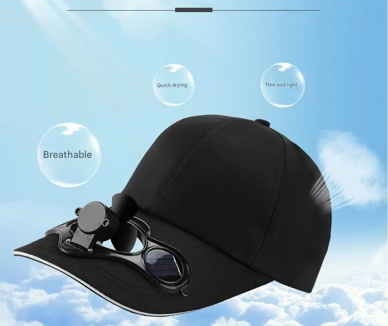 ☀️The solar fan hat turns you into a ❄️"Cool Man"❄️ in seconds