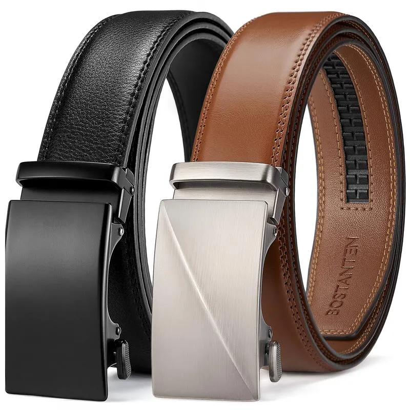 BOSTANTEN Men's Belt Easy Release Ratchet Belt - Image 16