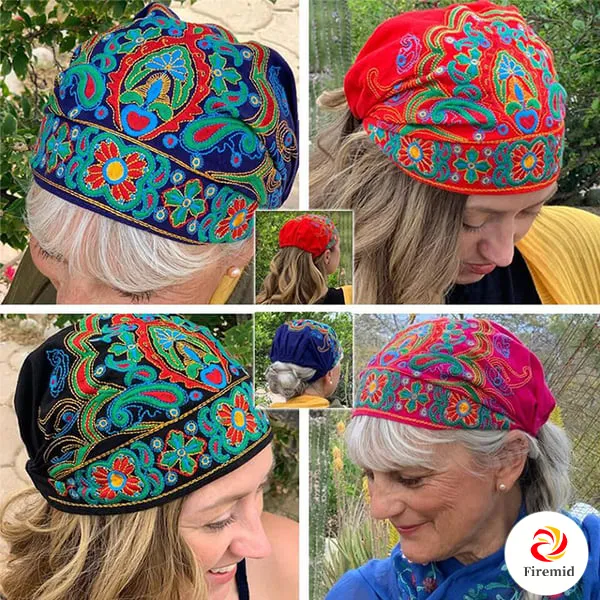Embroidered Bandana Caps | Buy 3 Free Shipping
