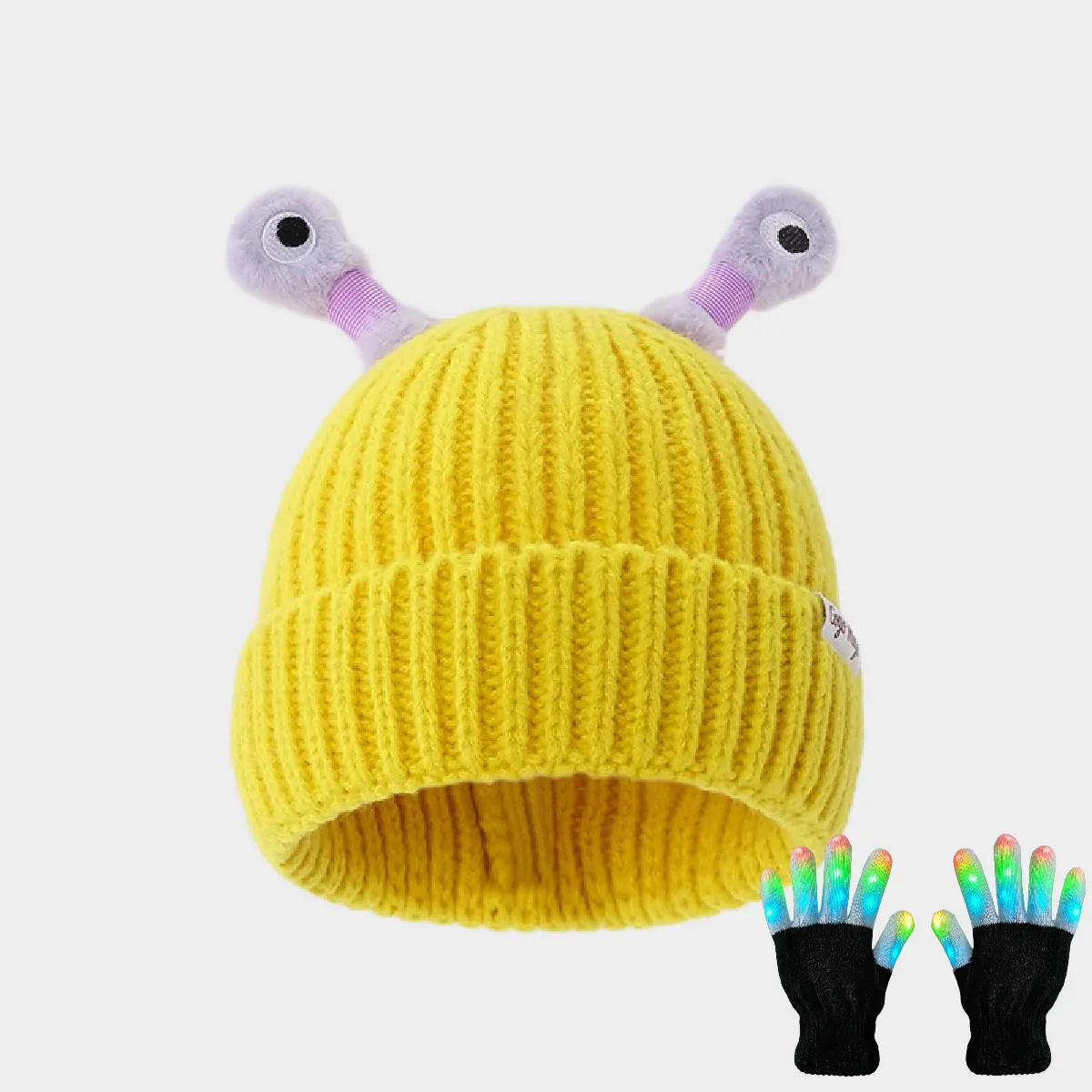 🔥HOT SALE - 49% OFF🔥Winter Parent-Child Cute Glowing Little Monster Knit Hat - Image 38