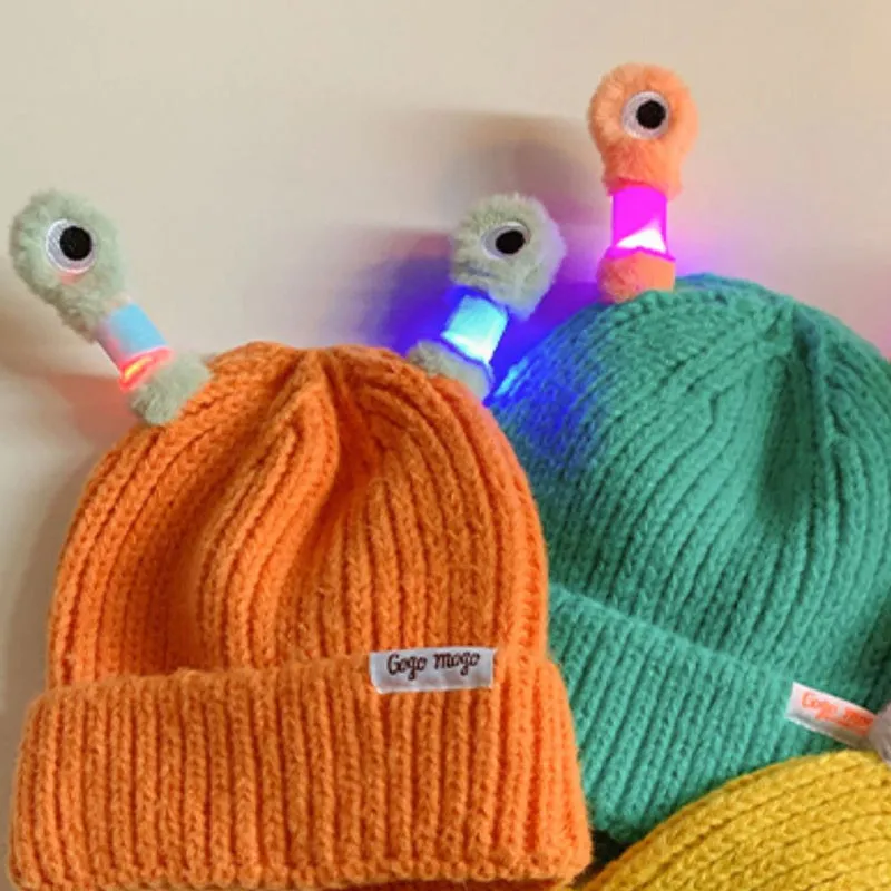 🔥HOT SALE - 49% OFF🔥Winter Parent-Child Cute Glowing Little Monster Knit Hat - Image 11