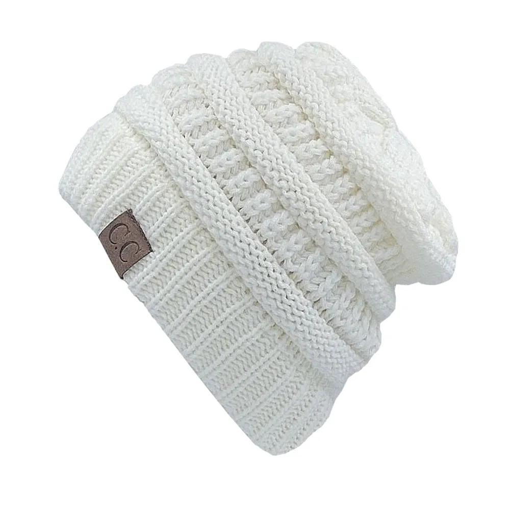 Fashion Soft Knit Ponytail Beanie - Image 19