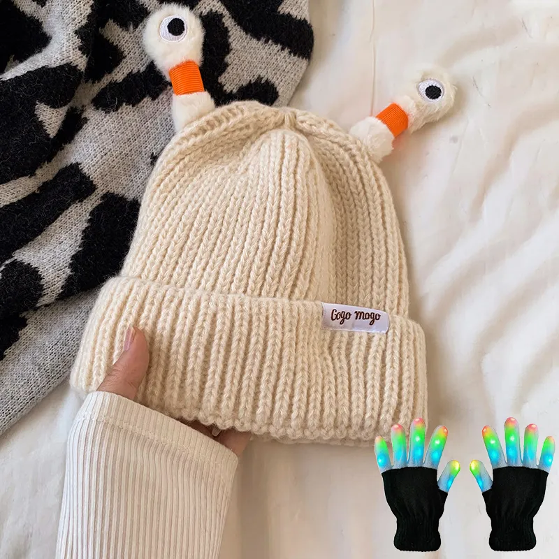 🔥HOT SALE - 49% OFF🔥Winter Parent-Child Cute Glowing Little Monster Knit Hat - Image 36