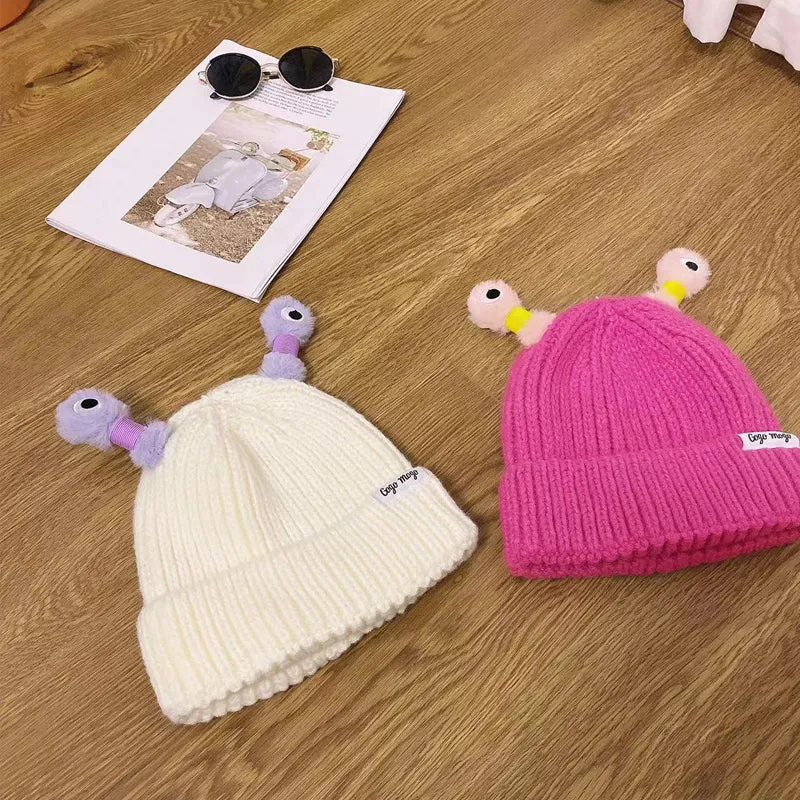 🔥HOT SALE - 49% OFF🔥Winter Parent-Child Cute Glowing Little Monster Knit Hat - Image 14