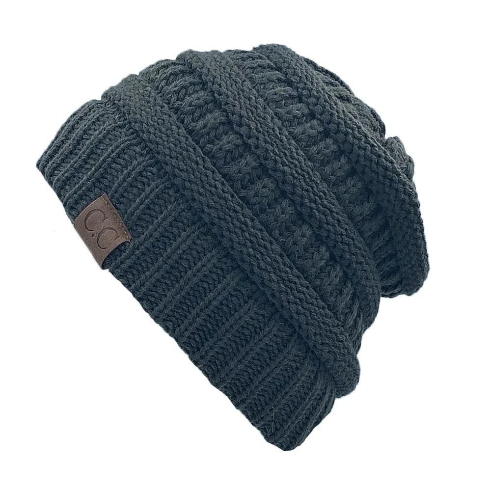 Fashion Soft Knit Ponytail Beanie - Image 24