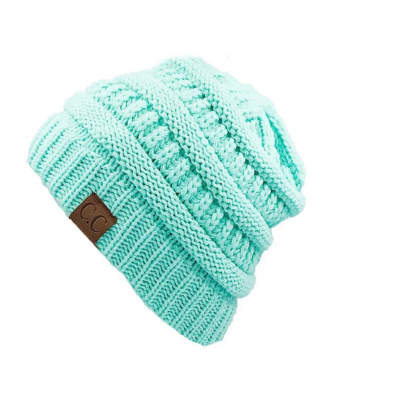 Fashion Soft Knit Ponytail Beanie - Image 28
