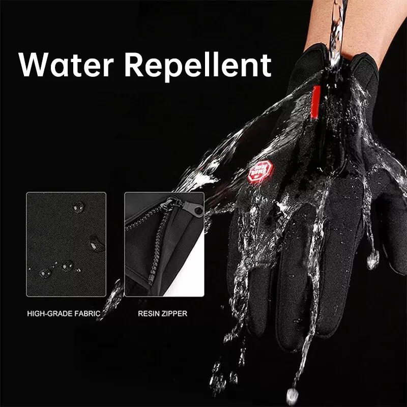 Winter Men's & Women's Touchscreen Waterproof Windproof Cycling Gloves - Image 3