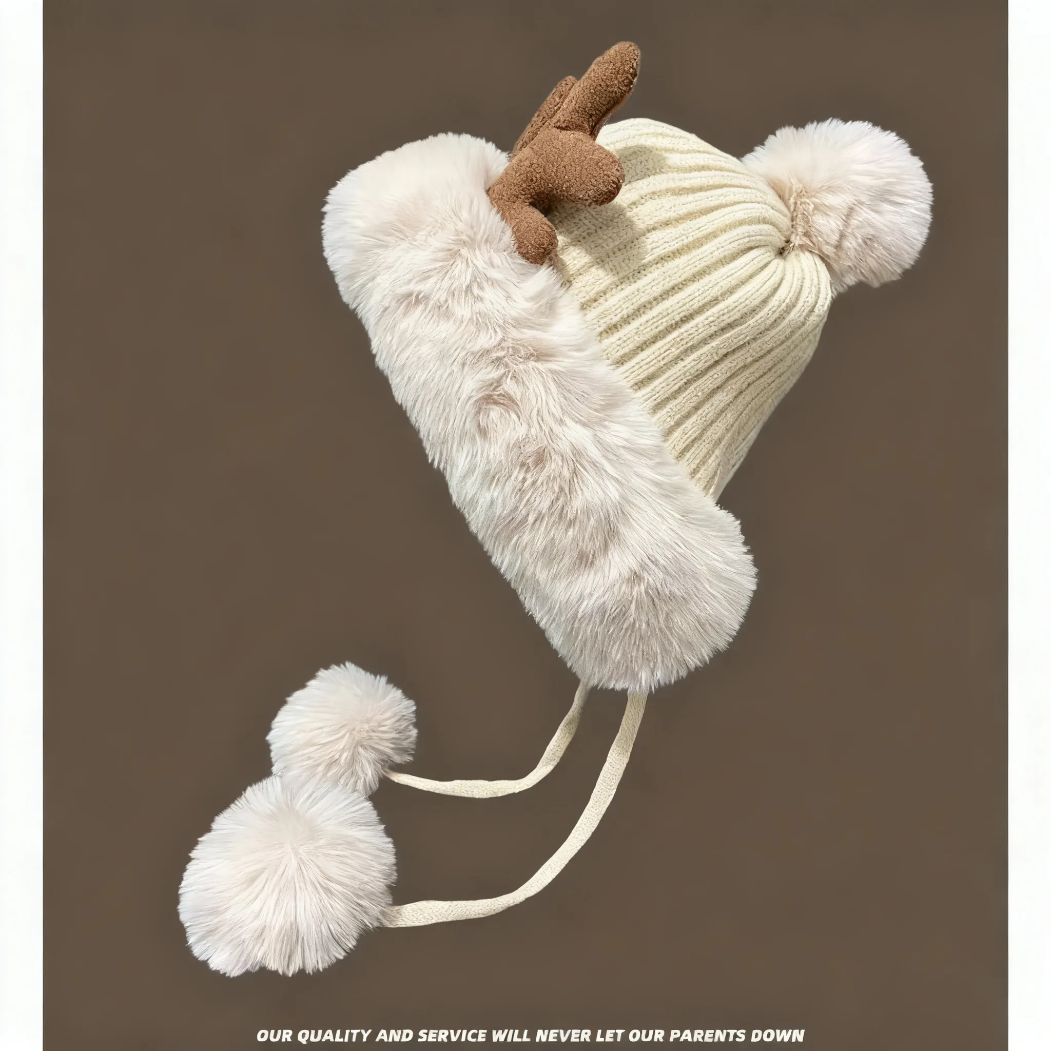 🦌 Cute Reindeer Antler Earmuff Hat - Image 15
