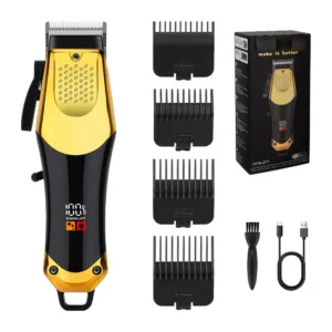 Professional Blonde Hair Clipper & Trimmer Kit for Men