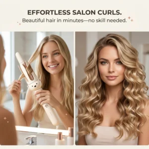 💖 Automatic Rotating Curling Iron – Effortless Salon Curls at Home