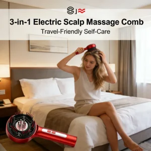 💆‍♀️ 3-in-1 Electric Scalp Massage Comb