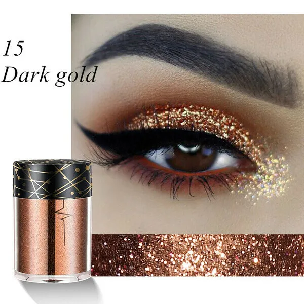 12 Colors Holographic Sequins Glitter Shimmer Diamond Eye Shiny Skin Highlighter Face Body Glitter Festival Makeup - Image 9