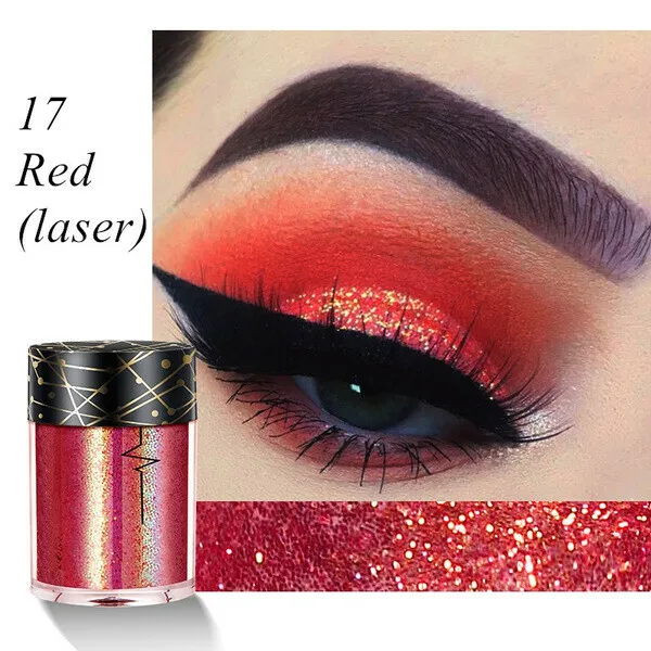 12 Colors Holographic Sequins Glitter Shimmer Diamond Eye Shiny Skin Highlighter Face Body Glitter Festival Makeup - Image 10