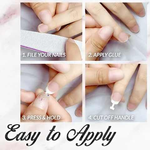 Glue-On French Nails Kit - Image 5