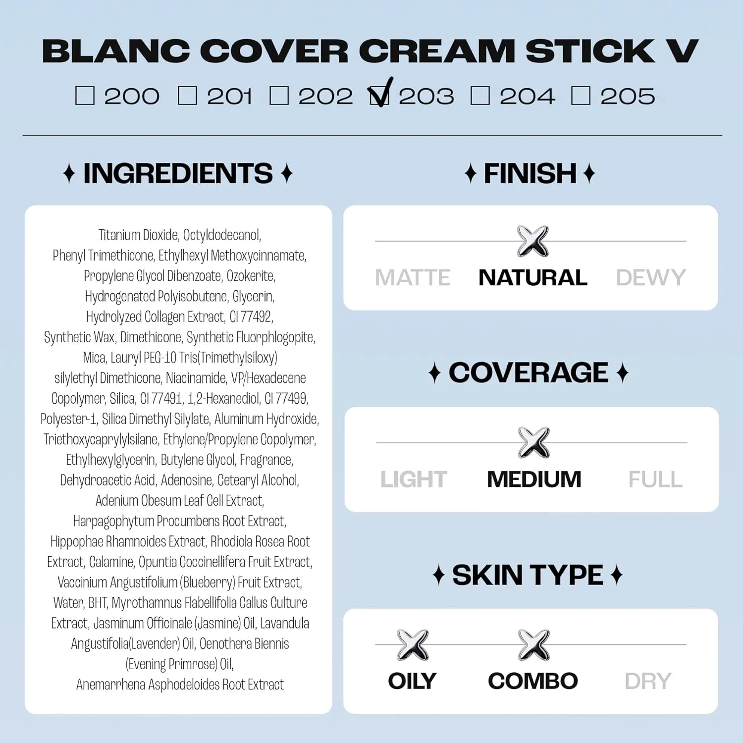 BLANC Cover Cream Stick V w/ Detachable Brush - Image 8
