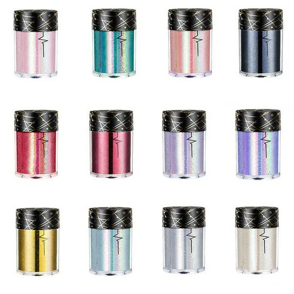 12 Colors Holographic Sequins Glitter Shimmer Diamond Eye Shiny Skin Highlighter Face Body Glitter Festival Makeup - Image 15