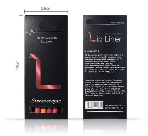 12 Colors Lip Liner Pencil Waterproof Non-Marking - Image 8