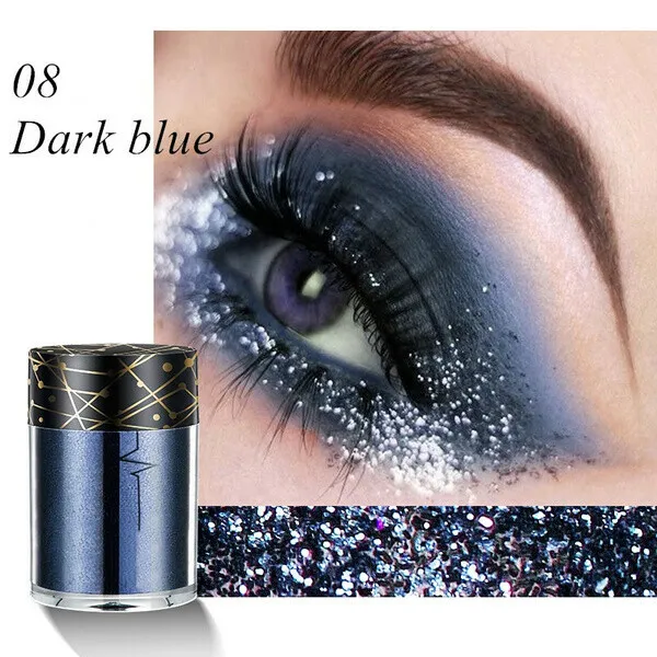 12 Colors Holographic Sequins Glitter Shimmer Diamond Eye Shiny Skin Highlighter Face Body Glitter Festival Makeup - Image 6