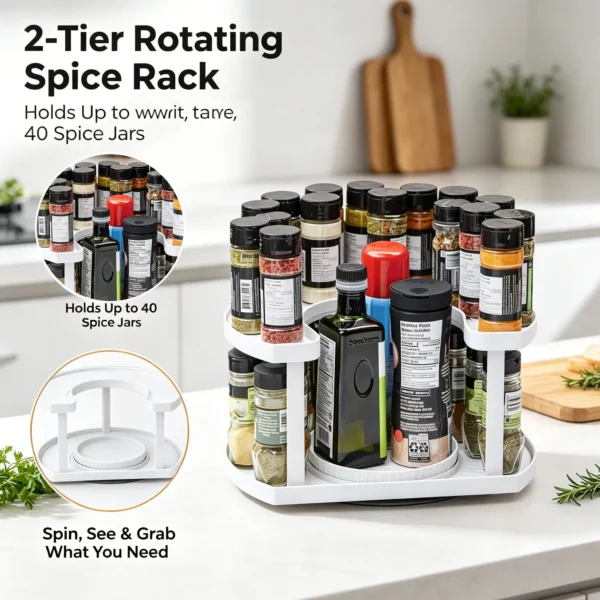 🧂 Rotating Spice Rack – Garageforbarn