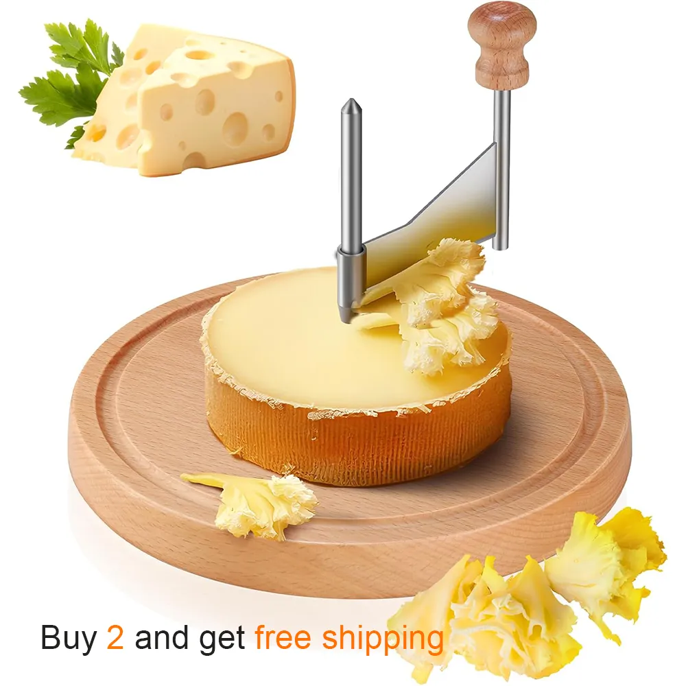 🧀 Cheese Curler Wheel with Wood Base - 图片 14