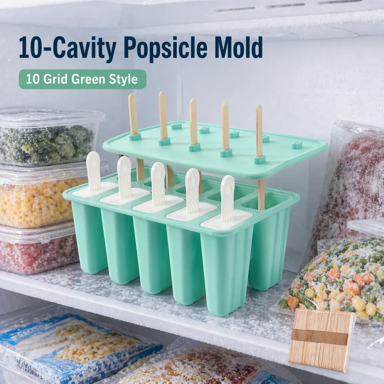 🍧 DIY Popsicle Mold Set– Quick Release, Spill-Proof, and Perfect for Homemade Treats - 图片 8
