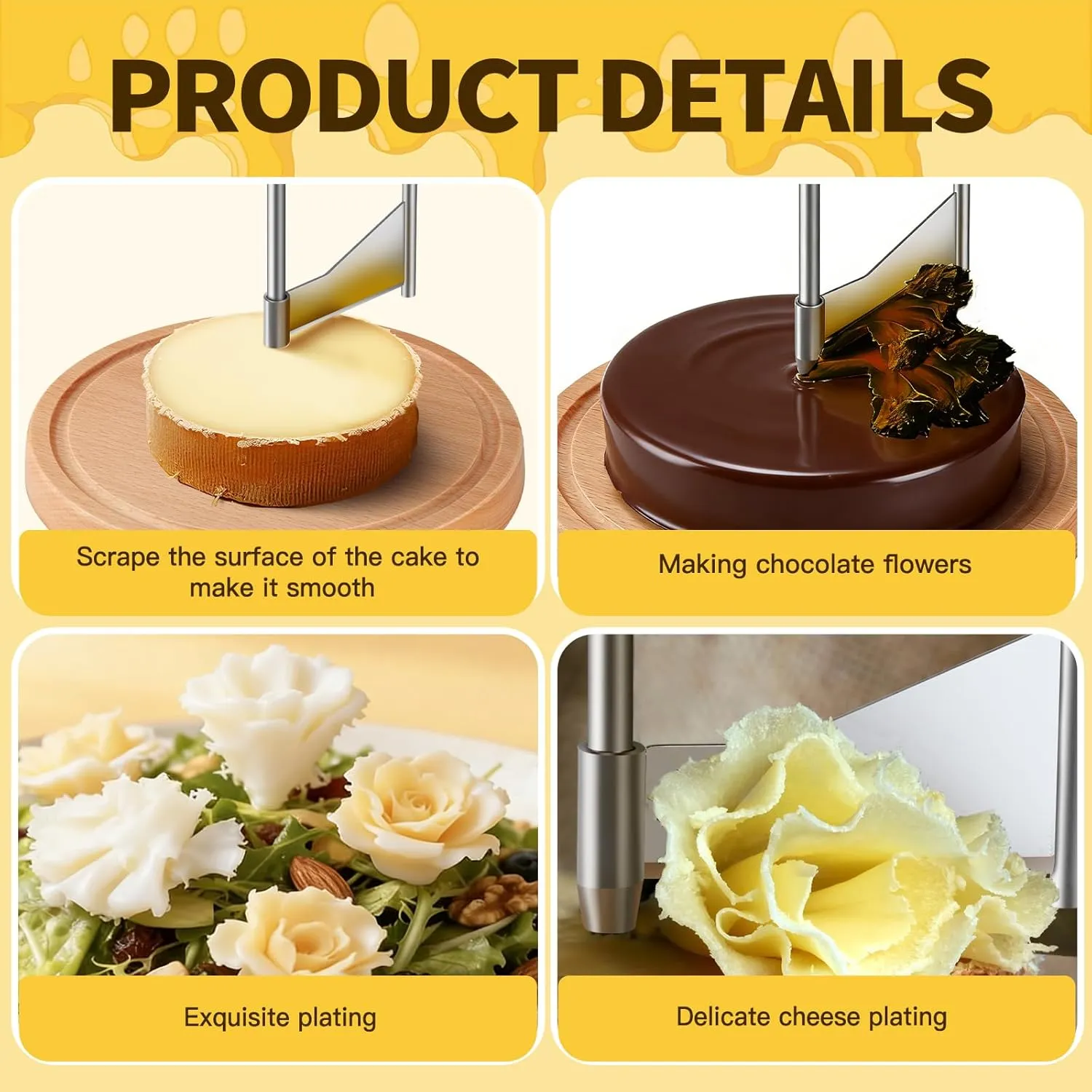 🧀 Cheese Curler Wheel with Wood Base - 图片 10