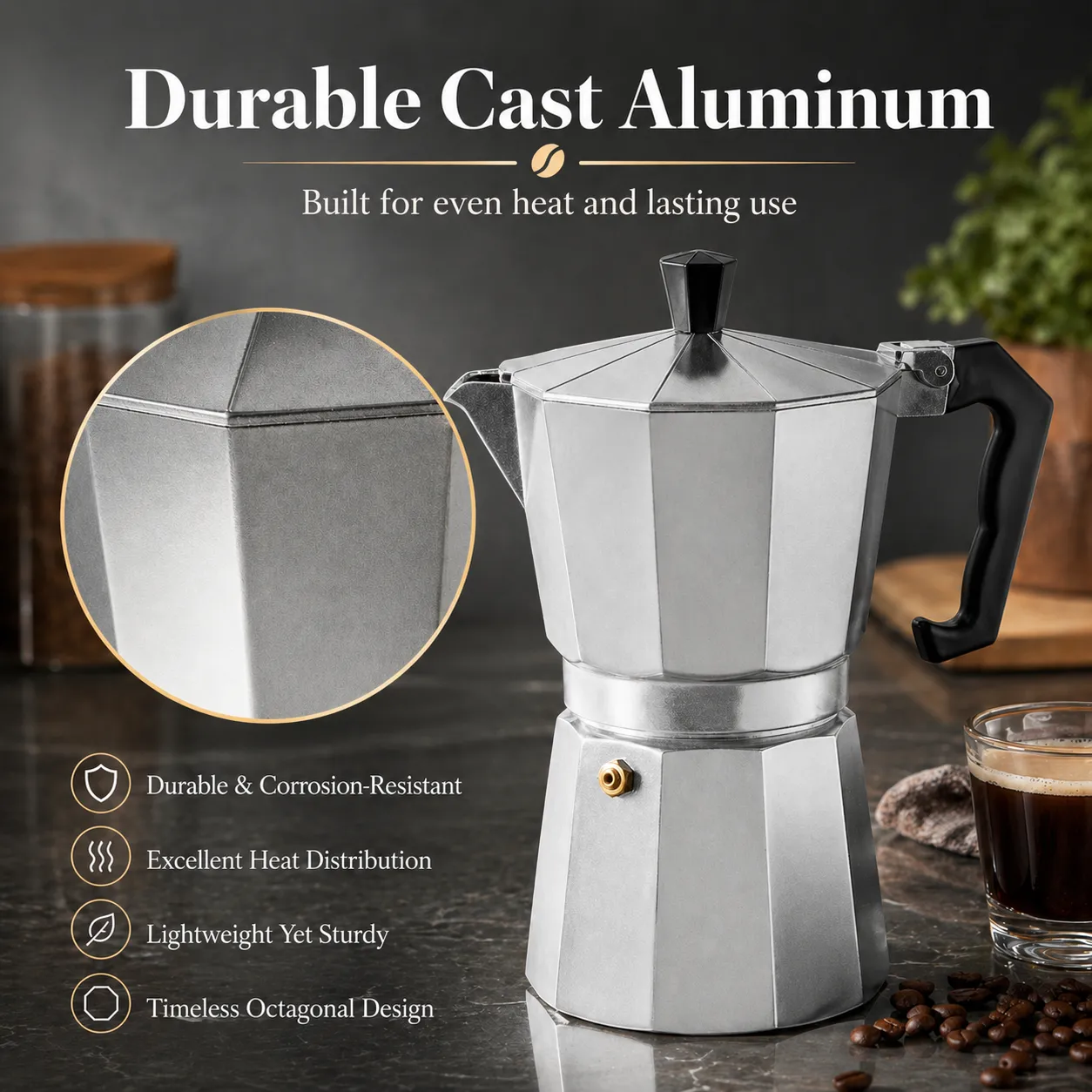 Espresso Moka Coffee Maker - 图片 3