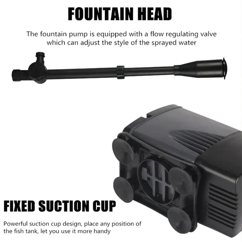 Fountain pump with LED color lighting - Image 7