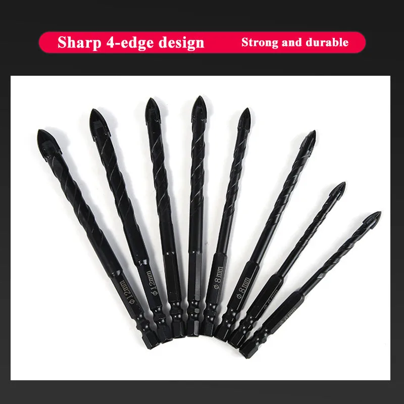 4-edge Cross Drill Bit Set 7pcs - Image 5