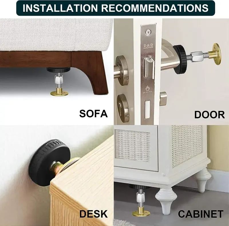 Product Introduction of Adjustable Threaded Bed Frame Anti-Shake Tool,Headboard Stoppers, Bedside Headboards Prevent loosening Anti-Shake Fixer, Easy Install (30-112mm) 5