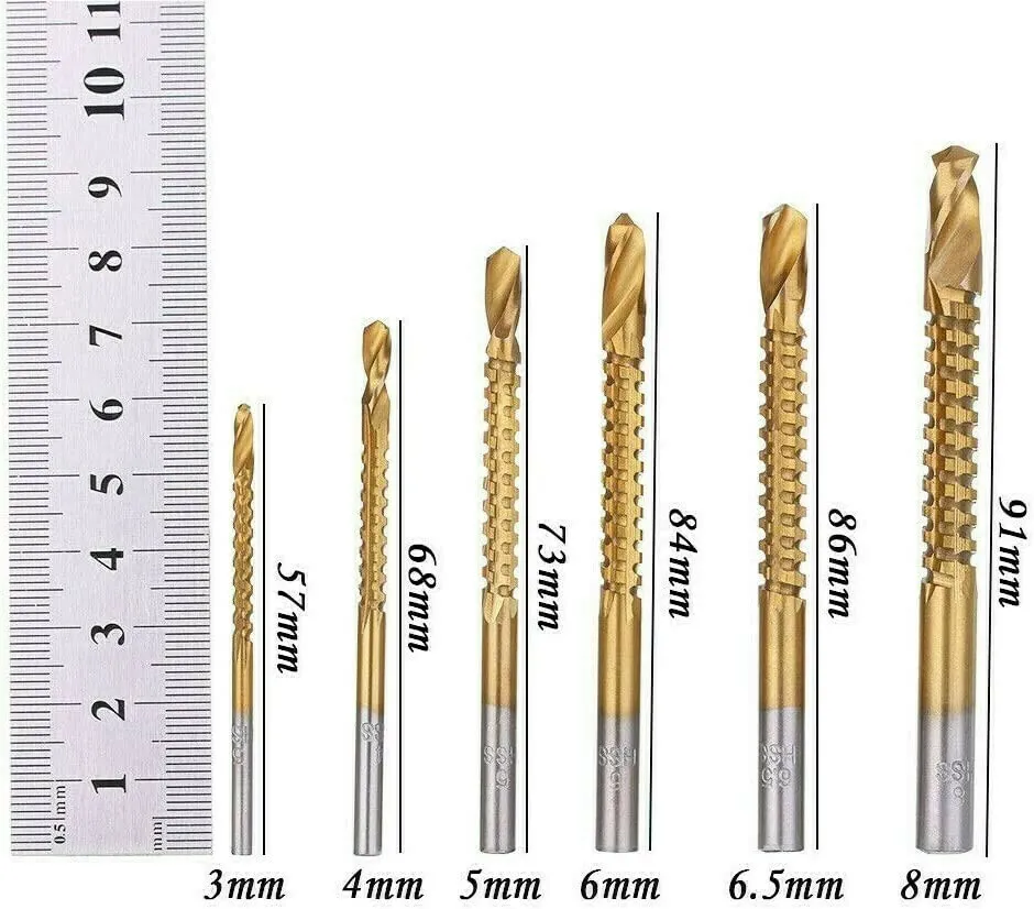 Titanium HSS Hacksaw Drill Bit Set - Image 2