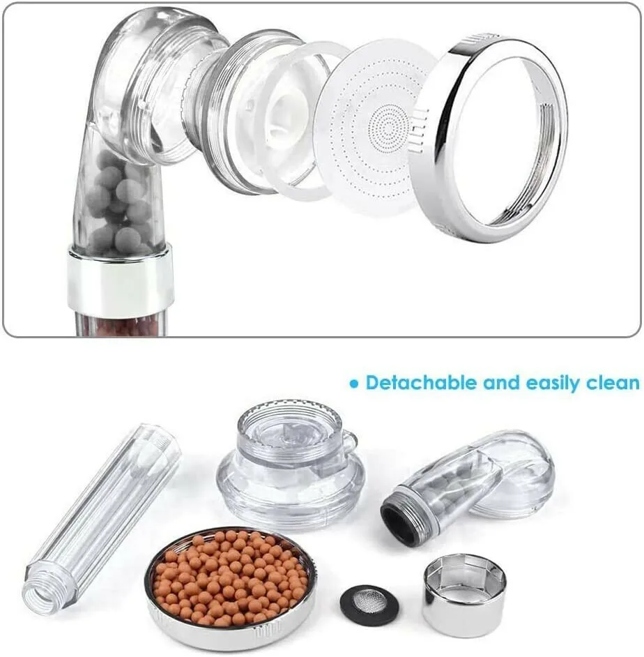 Anion pressurized Handheld Showerheads for Skin and Hair Care - Image 5