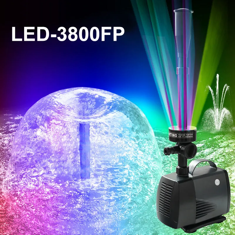 Fountain pump with LED color lighting - Image 12
