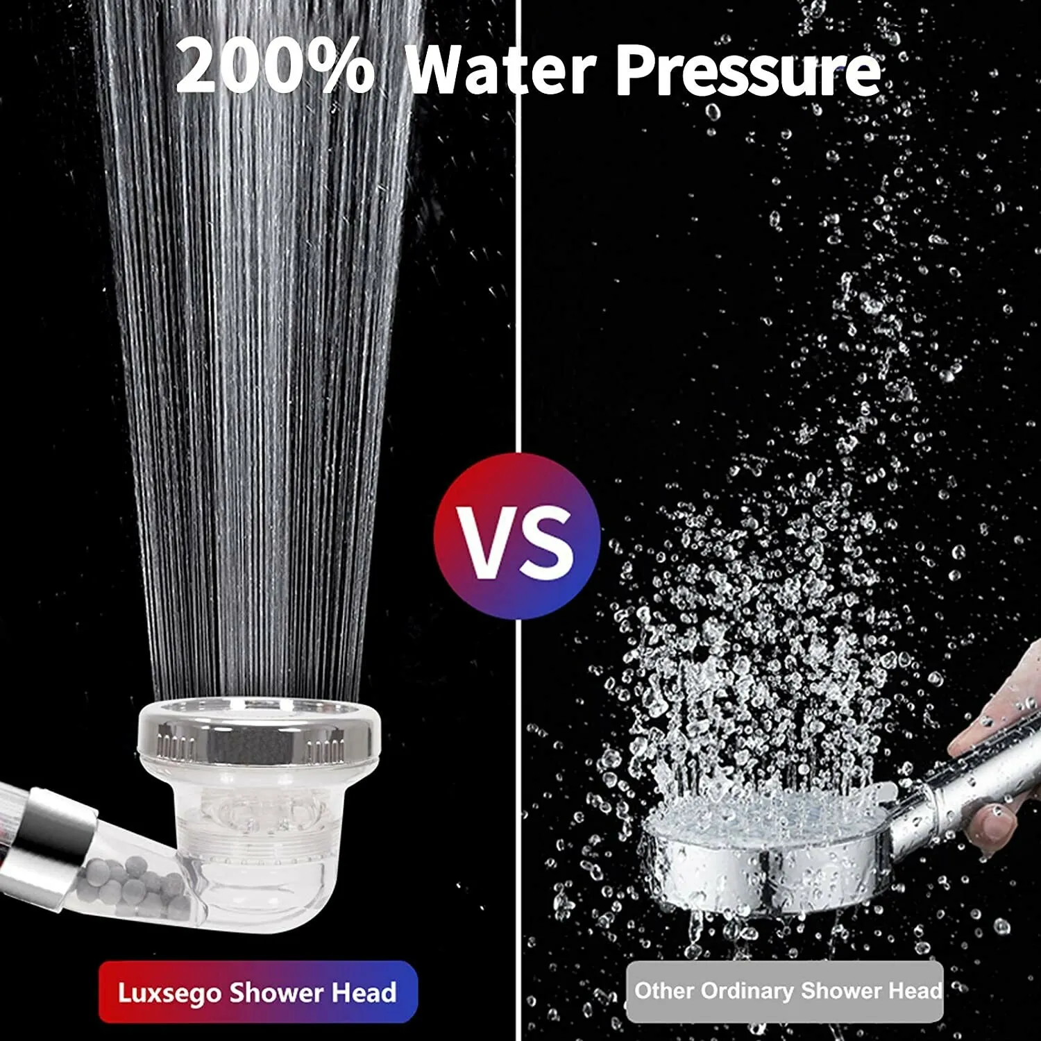 Anion pressurized Handheld Showerheads for Skin and Hair Care - Image 3