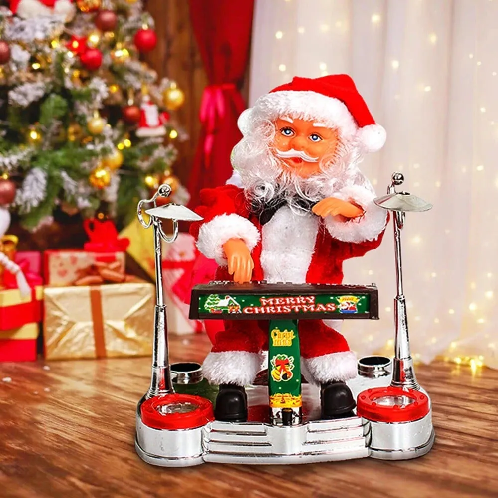 Electric Santa Claus Playing Piano Xmas Gift
