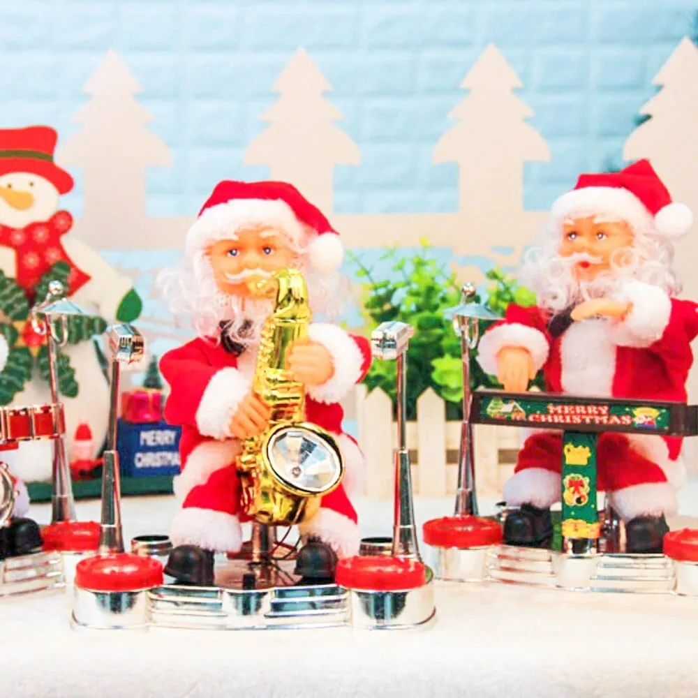 Electric Santa Claus Playing Piano Xmas Gift - Image 4