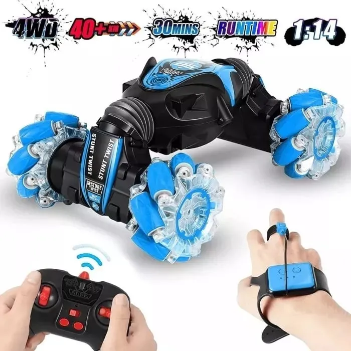 【🎁Perfect Kid Gift】Gesture Sensing RC Stunt Car With Light & Music
