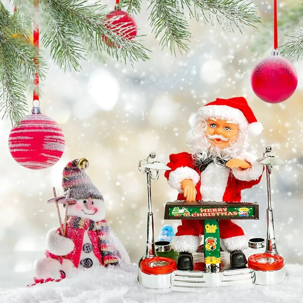 Electric Santa Claus Playing Piano Xmas Gift - Image 6