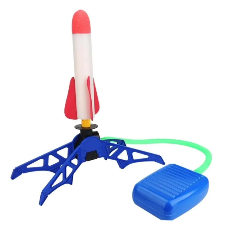 Product Introduction of Squeeze Air Powered Launch Rockets, 1 Set Rocket Design Outdoor Launching Toy, Portable Outdoor Flight Toy, Indoor and Outdoor Play Toy, Birthday Gifts Ideas, Toys 0