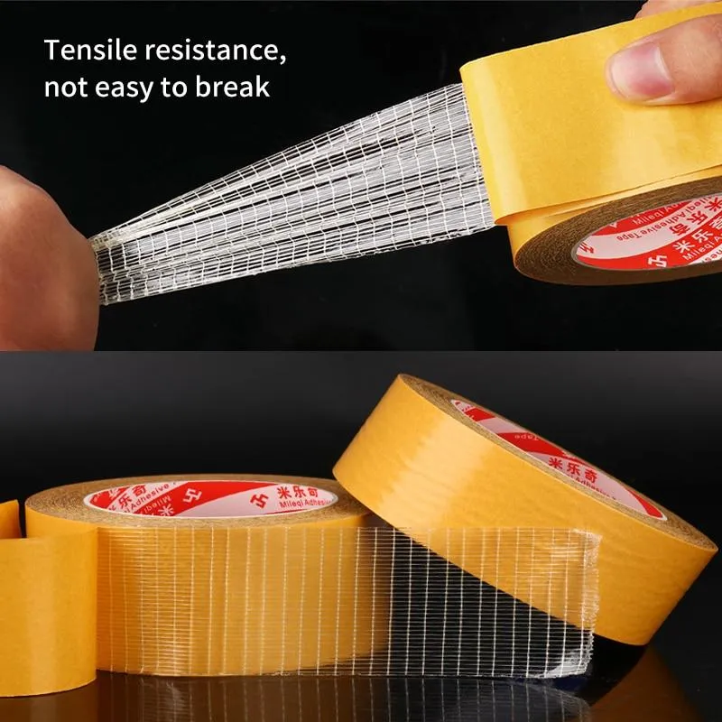 Strong Adhesive Double-sided Gauze fiber Mesh Tape - Image 4