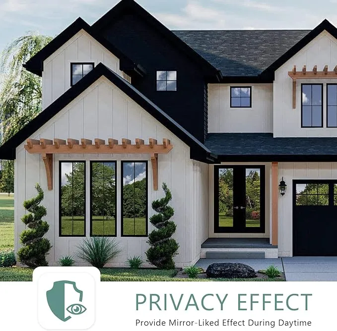 🔥Privacy Window Film,One Way Window Privacy Film,Reflective Mirror Glass Windows Coverings - Image 5