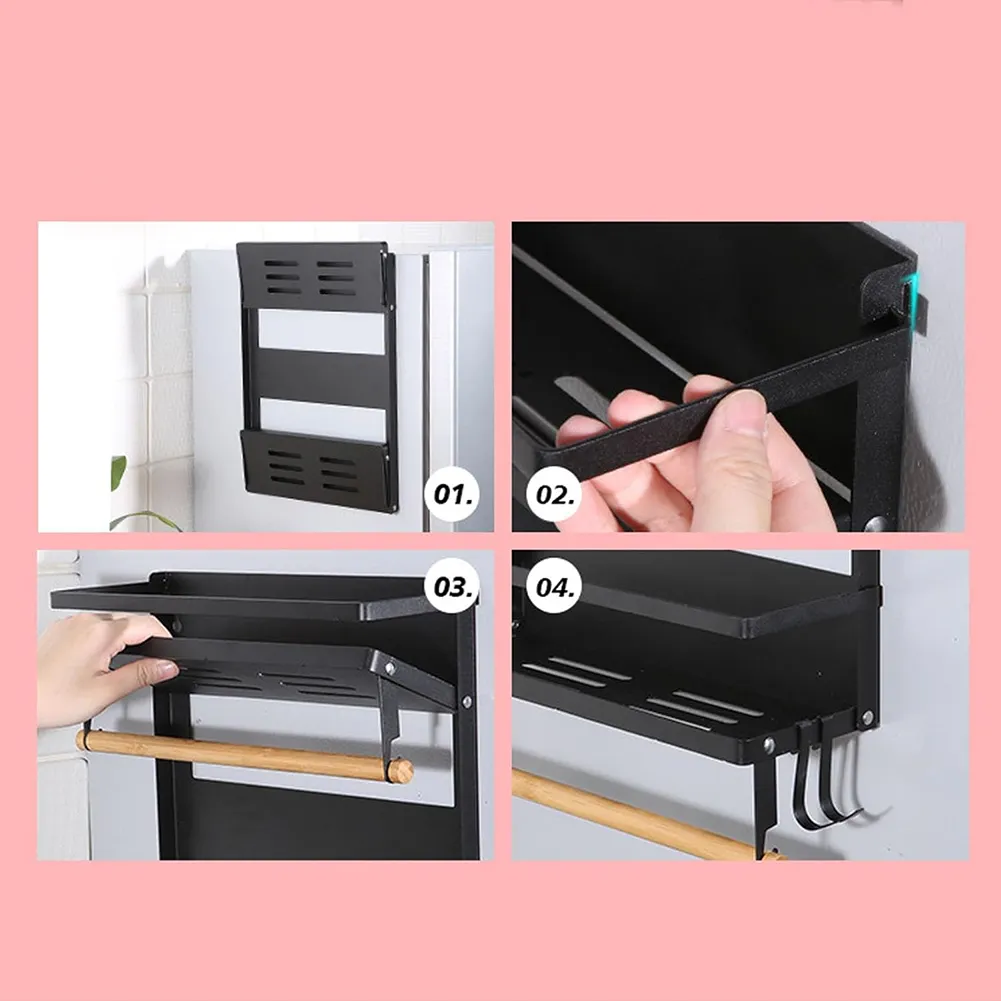 🧂 Double-Layer Wall-Mounted Magnetic Spice Rack - Image 5
