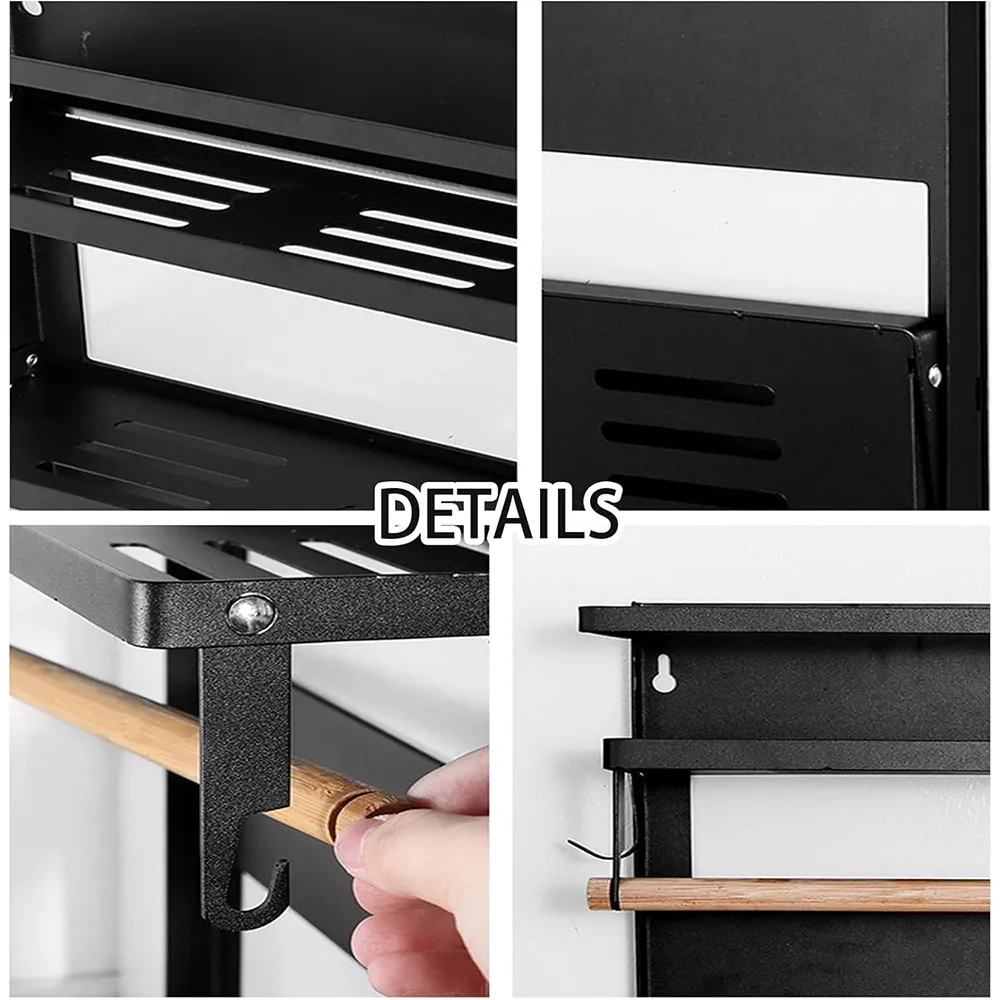 🧂 Double-Layer Wall-Mounted Magnetic Spice Rack - Image 6