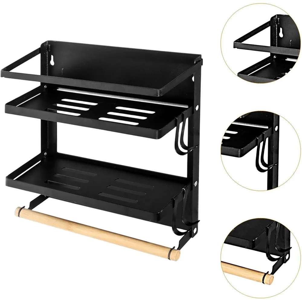 🧂 Double-Layer Wall-Mounted Magnetic Spice Rack - Image 10