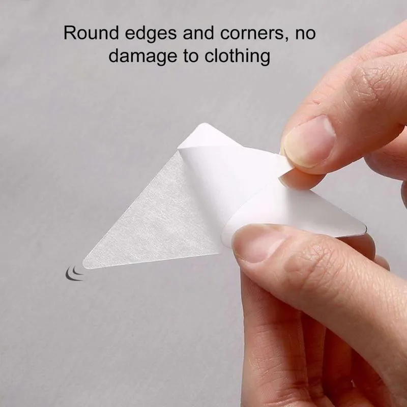 Product Introduction of 100PCS Collar Stays Coller Shaper Sticker for Shirt Adhesive Strips to Keep Collars Stand Collar Fixation Pads 11