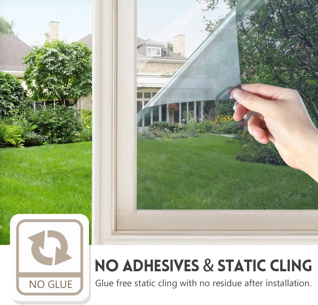🔥Privacy Window Film,One Way Window Privacy Film,Reflective Mirror Glass Windows Coverings - Image 10