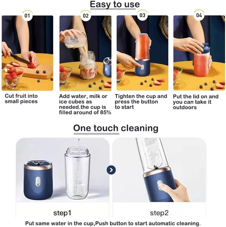 6 Blades Portable Blender - Image 7