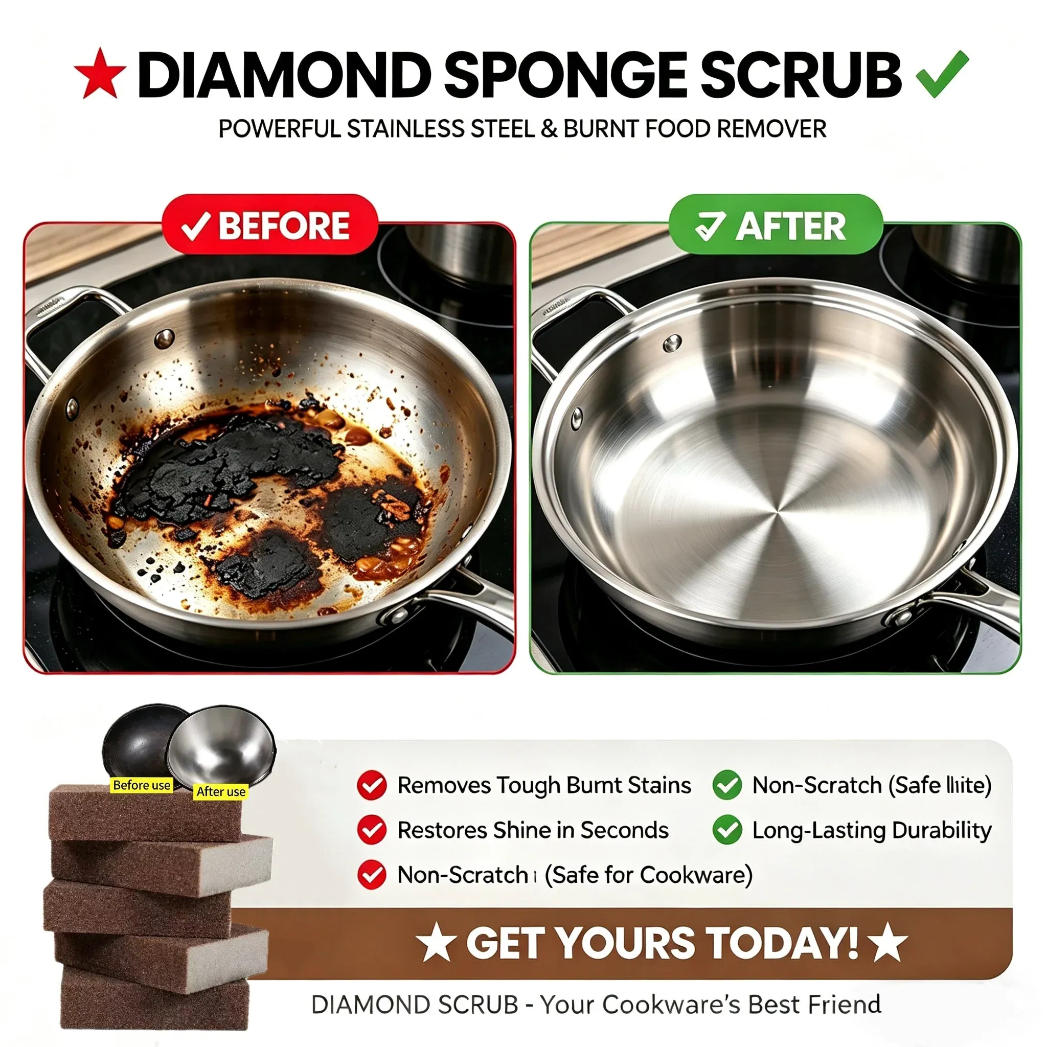Magic Emery Cleaning Sponge - Image 6