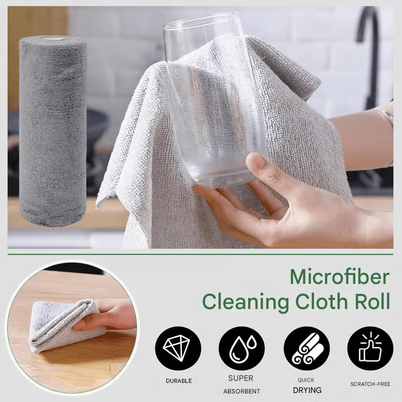 ⏰Tear-off cloth, washable and scratch-free cloths